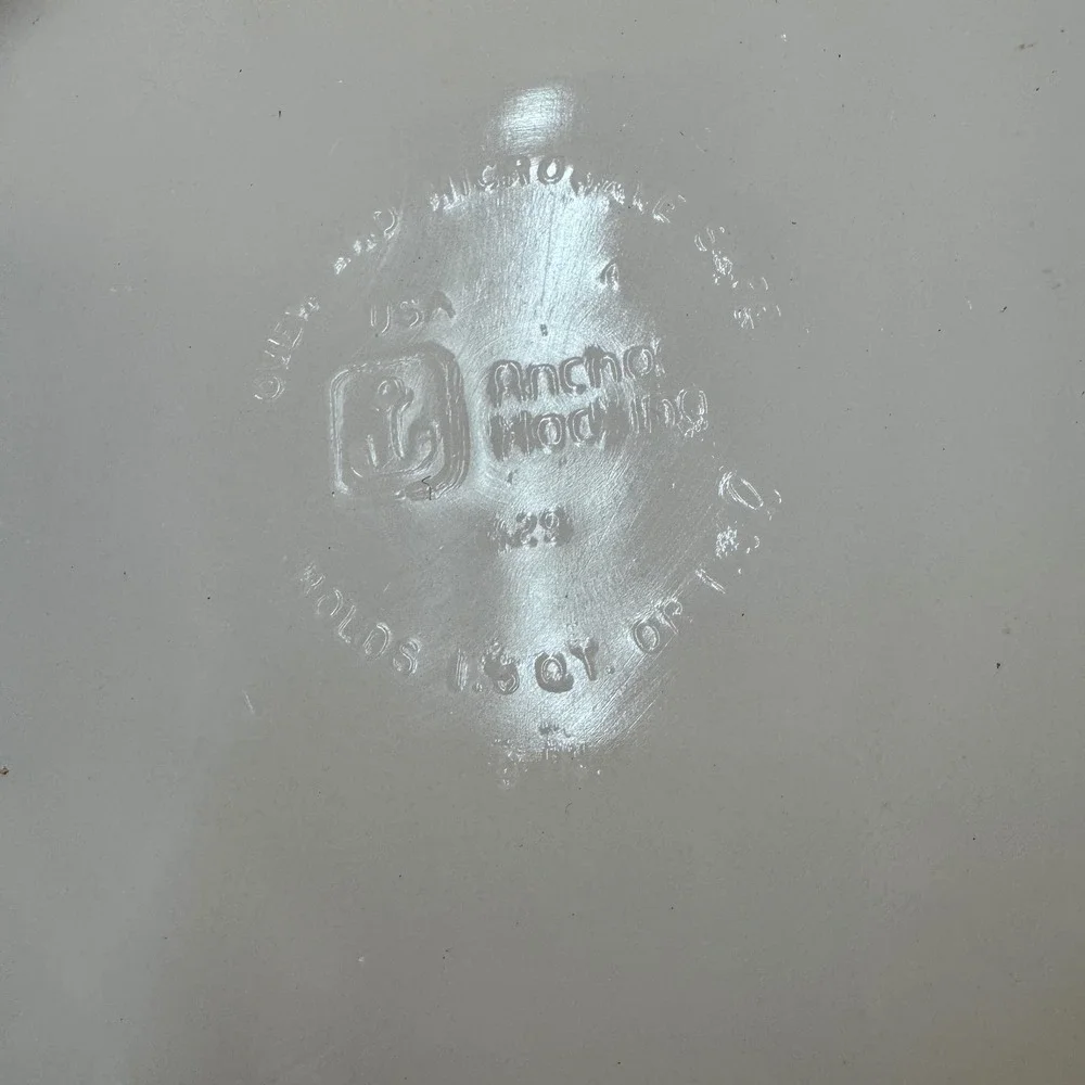 Vintage Anchor Hocking‎ Milk Glass 9